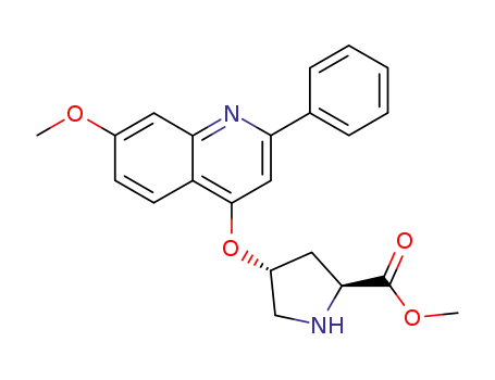 (2S,4R)-4-(7-Methoxy-2-phenyl-quinolin-4-yloxy)-pyrrolidine-2-carboxylic acid methyl ester