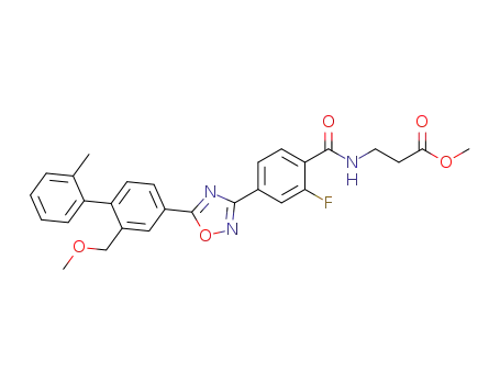 methyl N-(2-fluoro-4-{5-[2-(methoxymethyl)-2'-methylbiphenyl-4-yl]-1,2,4-oxadiazol-3-yl}benzoyl)-beta-alaninate