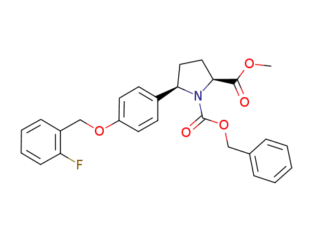 2-methyl 1-(phenylmethyl) (2S,5R)-5-(4-{[(2-fluorophenyl)methyl]oxy}phenyl)-1,2-pyrrolidinedicarboxylate