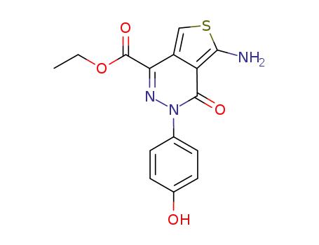 ethyl 5-amino-3-(4-hydroxyphenyl)-4-oxo-3,4-dihydrothieno[3,4-d]pyridazine-1-carboxylate