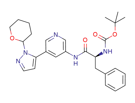 tert-butyl (S)-1-(5-(1H-pyrazol-5-yl)pyridin-3-ylamino)-1-oxo-3-phenylpropan-2-ylcarbamate