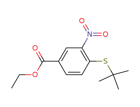 4-tert-butylsulfanyl-3-nitrobenzoic acid ethyl ester