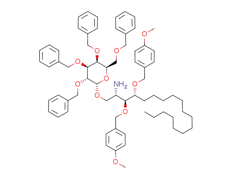 (2S,3S,4R)-2-amino-3,4-di-O-para-methoxybenzyl-1-O-(2,3,4,6-tetra-O-benzyl-α-D-galactopyranosyl)-octadecane