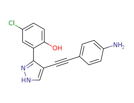 2-[4-(4-amino-phenylethynyl)-1H-pyrazol-3-yl]-4-chloro-phenol