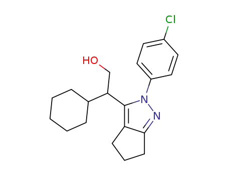 2-[2-(4-chloro-phenyl)-2,4,5,6-tetrahydro-cyclopentapyrazol-3-yl]-2-cyclohexyl-ethanol