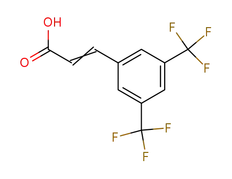 Molecular Structure of 155814-20-3 (3,5-BIS(TRIFLUOROMETHYL)CINNAMIC ACID)