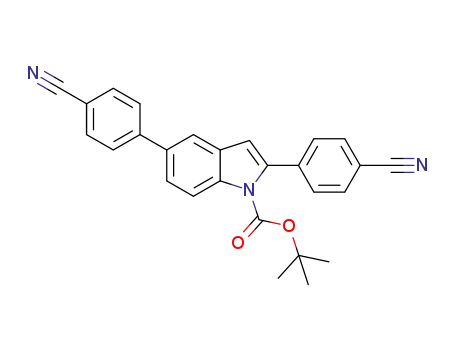 1-(tert-butoxycarbonyl)-2,5-bis(4-cyanophenyl)-1H-indole