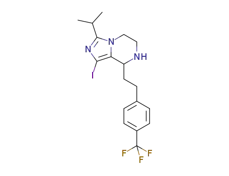 1-iodo-3-isopropyl-8-[2-(4-trifluoromethylphenyl)ethyl]-5,6,7,8-tetrahydro-imidazo[1,5-a]pyrazine