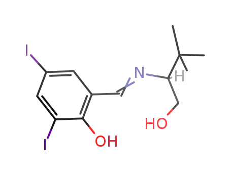 Phenol,
2-[[[(1R)-1-(hydroxymethyl)-2,2-dimethylpropyl]imino]methyl]-4,6-diiodo-