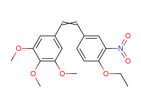 Molecular Structure of 1221157-02-3 (3,4,5-trimethoxy-3'-nitro-4'-ethoxystilbene)