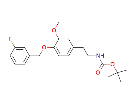 [2-[4-(3-fluoro-benzyloxy)-3-methoxy-phenyl]-ethyl]-carbamic acid tert-butyl ester