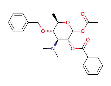 1-O-acetyl-2-O-benzoyl-4-O-benzyl-3,6-dideoxy-3-dimethylamino-D-glucopyranose