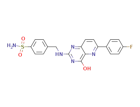 4-{[6-(4-fluoro-phenyl)-4-hydroxy-pyrido[3,2-d]pyrimidin-2-ylamino]-methyl}-benzenesulfonamide
