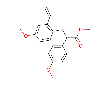 2-(4-methoxy-phenyl)-3-(4-methoxy-2-vinyl-phenyl)-propionic acid methyl ester
