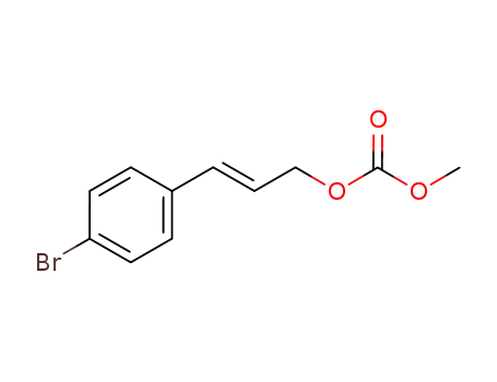 Molecular Structure of 640291-86-7 (methyl (E)-(3-(4-bromophenyl)allyl) carbonate)