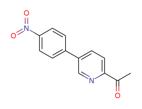 Molecular Structure of 1315466-04-6 (1-(5-(4-nitrophenyl)pyridin-2-yl)ethanone)