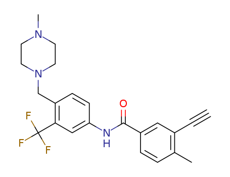 3-ethynyl-4-methyl-N-(4-((4-methylpiperazin-1-yl)methyl)-3-(trifluoromethyl)phenyl)benzamide Cas no.58-05-9 98%