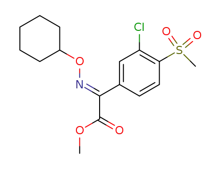 (E)-(3-chloro-4-methanesulfonyl-phenyl)-cyclohexyloxyimino-acetic acid methyl ester