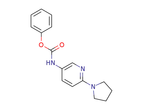 Molecular Structure of 1419603-97-6 (phenyl 6-(pyrrolidin-1-yl)pyridin-3-ylcarbamate)