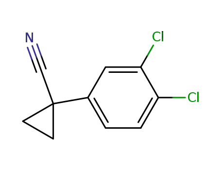 Molecular Structure of 124276-57-9 (1-(3,4-DICHLOROPHENYL)CYCLOPROPANECARBONITRILE)