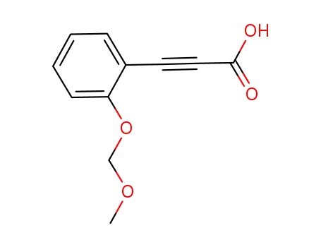 Molecular Structure of 939794-49-7 (3-(2-(methoxymethoxy)phenyl)propiolic acid)