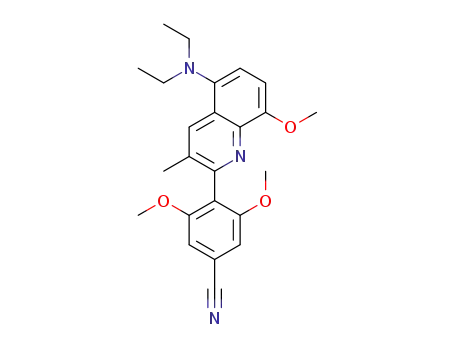 4-[5-(diethylamino)-8-methoxy-3-methylquinolin-2-yl]-3,5-dimethoxybenzonitrile