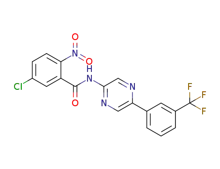 5-chloro-2-nitro-N-(5-(3-(trifluoromethyl)phenyl)pyrazine-2yl)benzamide