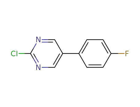 Molecular Structure of 75175-39-2 (Pyrimidine, 2-chloro-5-(4-fluorophenyl)-)