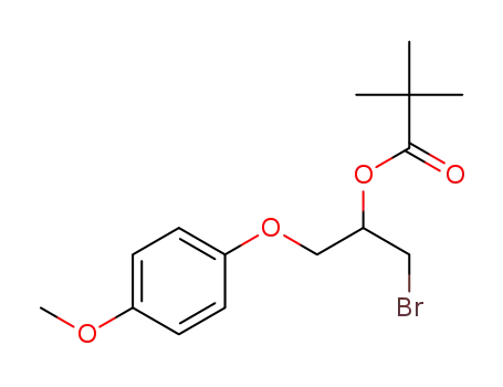2,2-dimethyl-propionic acid 1-bromomethyl-2-(4-methoxy-phenoxy)-ethyl ester