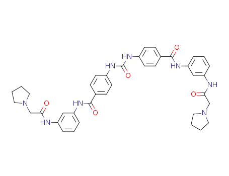 1,3-bis(4-(3-(2-(pyrrolidin-1-yl)acetamido)phenylcarbamoyl)phenyl)urea