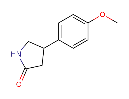Molecular Structure of 103859-86-5 (4-(4'-Methoxyphenyl)-2-pyrrolidinone)