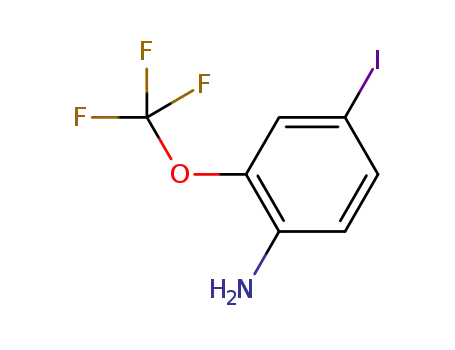 Molecular Structure of 874814-75-2 (4-Iodo-2-trifluoromethoxyaniline)