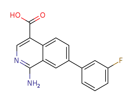 1-amino-7-(3-fluorophenyl)isoquinoline-4-carboxylic acid
