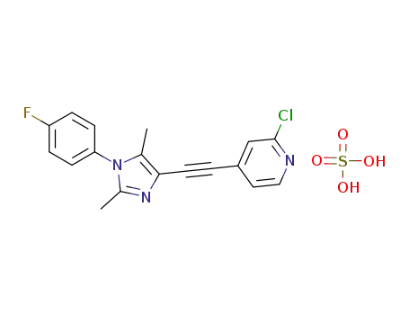 Molecular Structure of 1034442-21-1 (Basimglurant Sulfate)