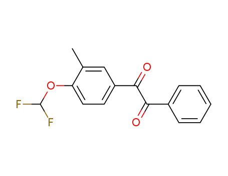 Molecular Structure of 1062613-70-0 (1-(4-(difluoromethoxy)-3-methylphenyl)-2-phenylethane-1,2-dione)