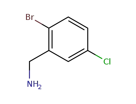 Molecular Structure of 942400-60-4 (1-(2-bromo-5-chlorophenyl)methanamine)