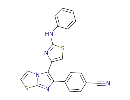 4-(5-(2-(phenylamino)thiazol-4-yl)imidazo[2,1-b]thiazol-6-yl)benzonitrile