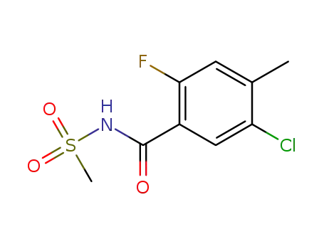 5-chloro-2-fluoro-4-methyl-N-(methylsulfonyl)benzamide