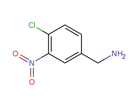 Molecular Structure of 100398-63-8 (4-CHLORO-3-NITROBENZYLAMINE)