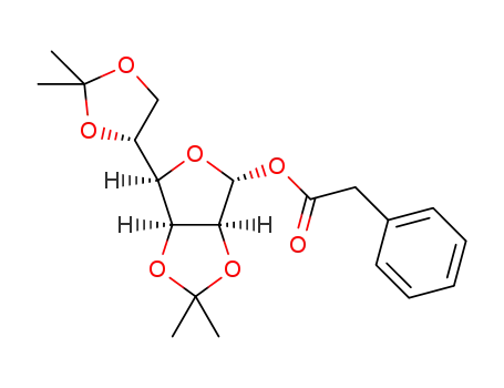 Molecular Structure of 177562-09-3 (1-O-(2-phenylacetyl)-2,3;5,6-di-O-isopropylidene-α-D-mannofuranose)