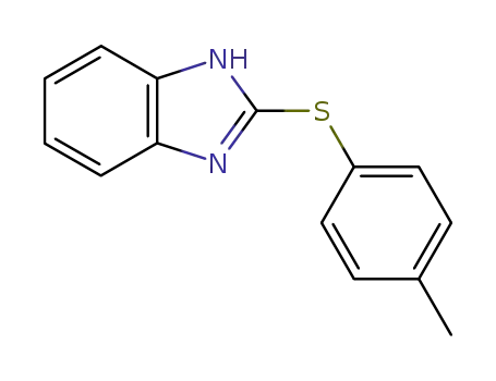 Molecular Structure of 4946-28-5 (2-[(4-methylphenyl)sulfanyl]-1H-benzimidazole)