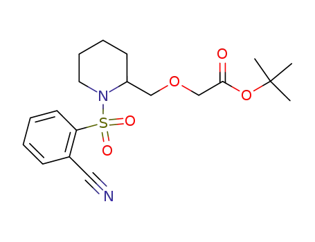 tert-butyl ({1-[(2-cyanophenyl)sulfonyl]piperidin-2-yl}methoxy)acetate