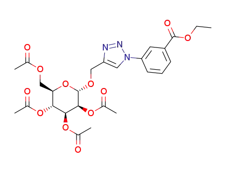 ethyl 3-[4-(((2,3,4,6-tetra-O-acetyl-α-D-mannopyranosyl)oxy)methyl)-1H-1,2,3-triazol-1-yl]benzoate
