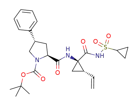 (2S,4S)-tert-butyl-2-((1R,2S)-1-(cyclopropylsulfonylcarbamoyl)-2-vinylcyclopropylcarbamoyl)-4-phenylpyrrolidine-1-carboxylate