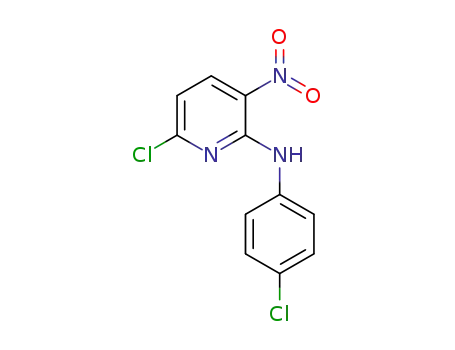 Molecular Structure of 1097004-77-7 (6-chloro-N-(4-chlorophenyl)-3-nitropyridin-2-amine)