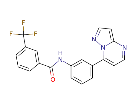N-(3-pyrazolo[1,5-a]pyrimidin-7-ylphenyl)-3-(trifluoromethyl)benzamide