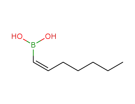 Molecular Structure of 459456-67-8 (Boronic acid, (1Z)-1-heptenyl-)
