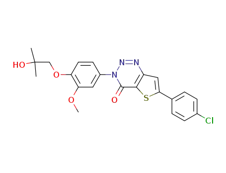 6-(4-Chlorophenyl)-3-(4-(2-hydroxy-2-methylpropoxy)-3-methoxyphenyl)-thieno[3,2-d][1,2,3]triazin-4(3H)-one