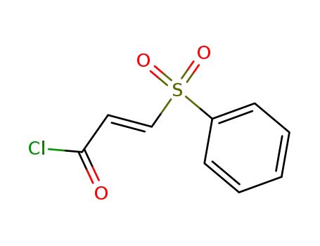 Molecular Structure of 112421-59-7 (2-Propenoyl chloride, 3-(phenylsulfonyl)-, (E)-)