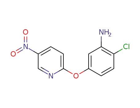 Molecular Structure of 1125632-63-4 (2-chloro-5-[(5-nitropyridin-2-yl)oxy]aniline)